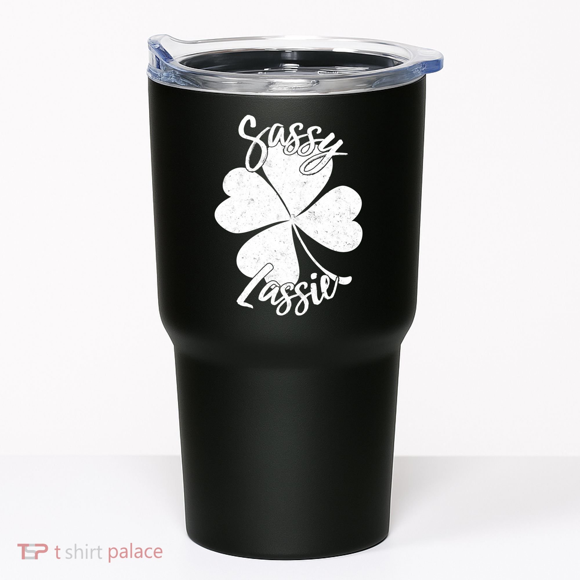 Sassy Lassie Irish Clover St. Patrick's Day Tumbler