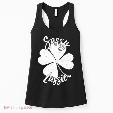 Sassy Lassie Irish Clover St. Patrick's Day Women's Tank Top