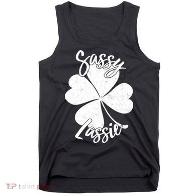 Sassy Lassie Irish Clover St. Patrick's Day Tank Top
