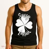 Sassy Lassie Irish Clover St. Patrick's Day Tank Top thumb 3