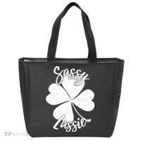 Sassy Lassie Irish Clover St. Patrick's Day Tote Bag thumb 0