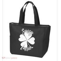 Sassy Lassie Irish Clover St. Patrick's Day Tote Bag thumb 3