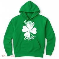 Sassy Lassie Irish Clover St. Patrick's Day Hoodie thumb 0