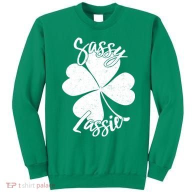 Sassy Lassie Irish Clover St. Patrick's Day Sweatshirt