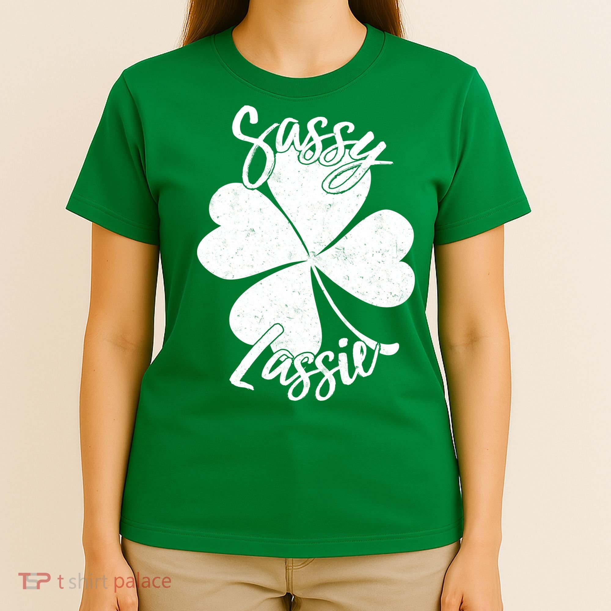 Sassy Lassie Irish Clover St. Patrick's Day T-Shirt
