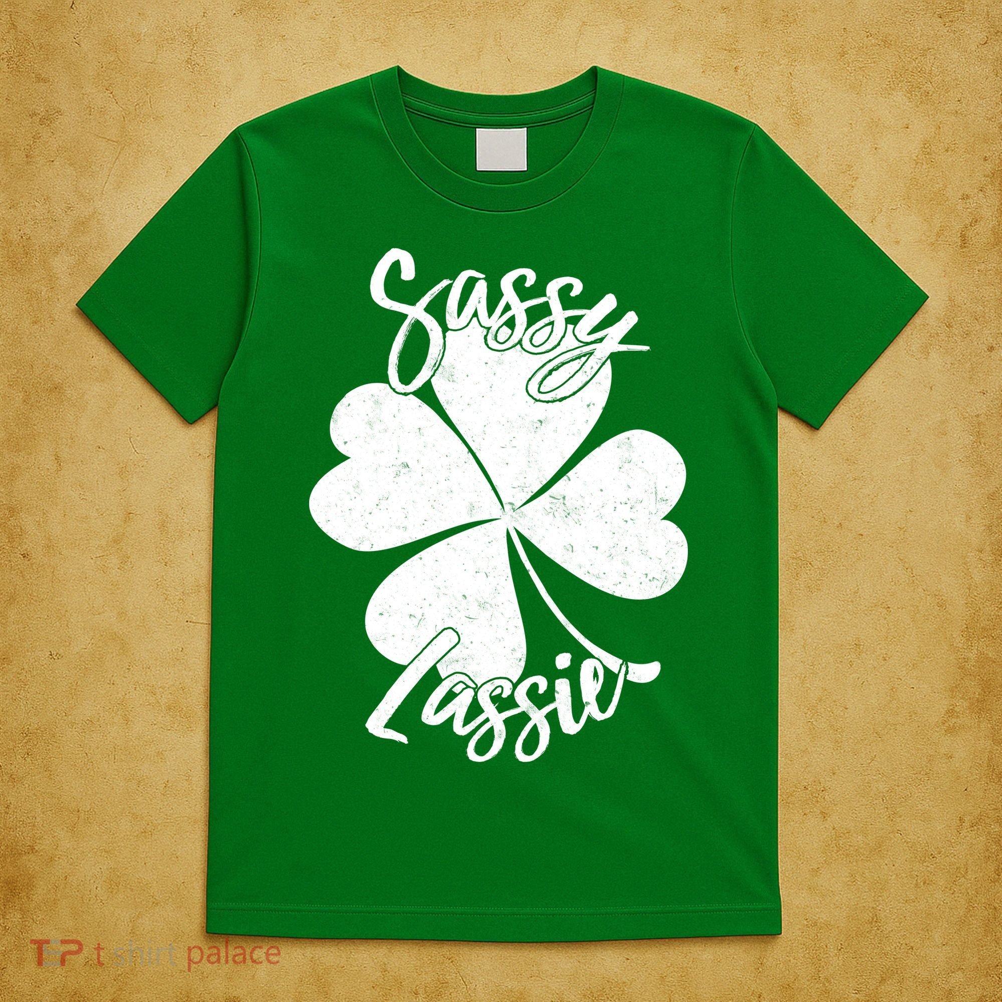 Sassy Lassie Irish Clover St. Patrick's Day T-Shirt