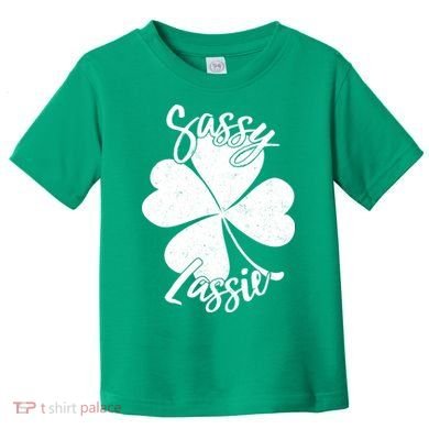 Sassy Lassie Irish Clover St. Patrick's Day Toddler T-Shirt