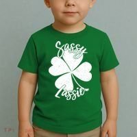 Sassy Lassie Irish Clover St. Patrick's Day Toddler T-Shirt thumb 2