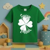 Sassy Lassie Irish Clover St. Patrick's Day Toddler T-Shirt thumb 3