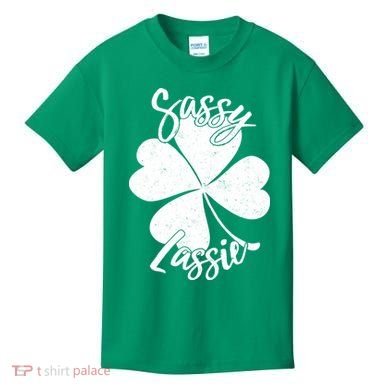 Sassy Lassie Irish Clover St. Patrick's Day Kids T-Shirt