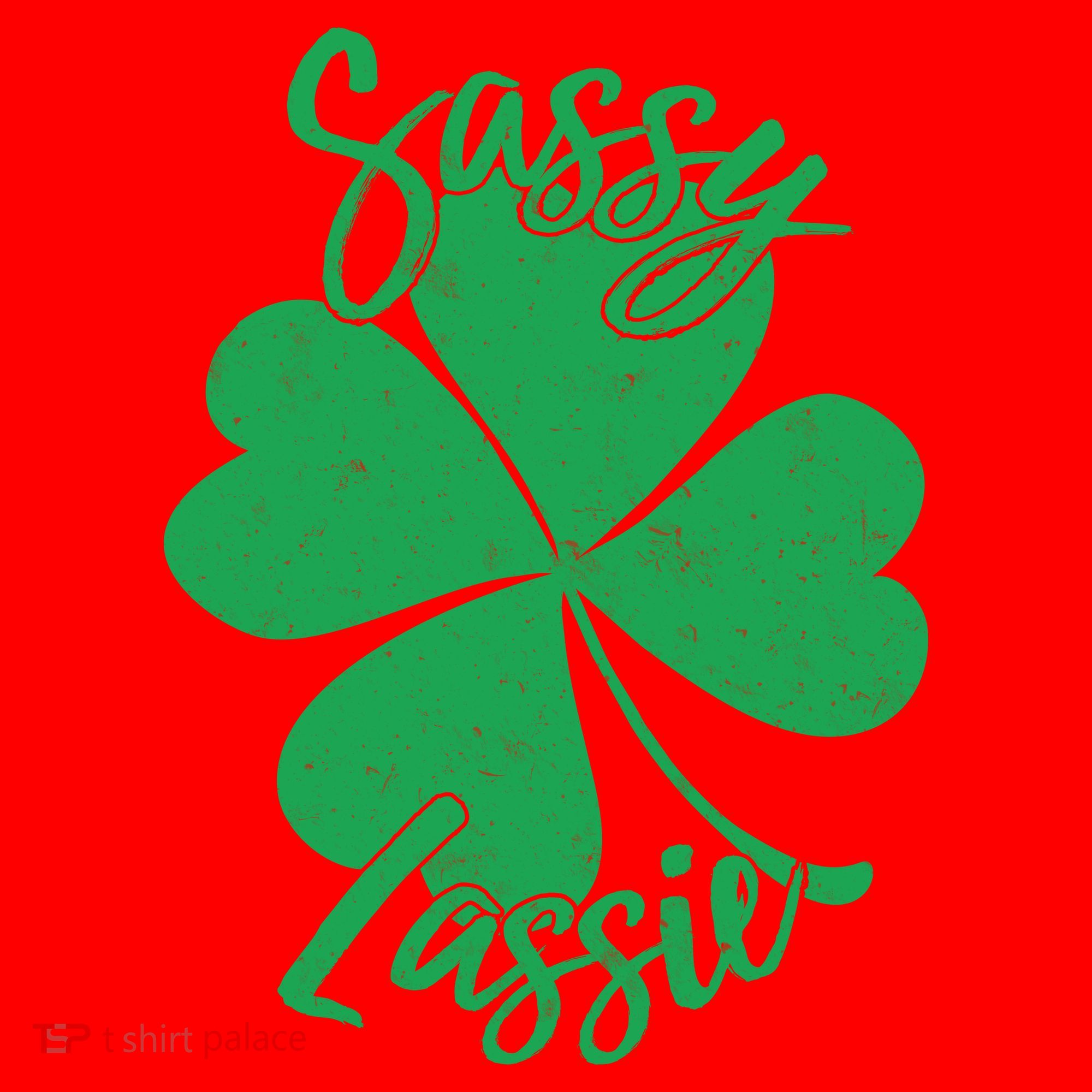 Sassy Lassie Irish Clover St. Patrick's Day Santa Hat