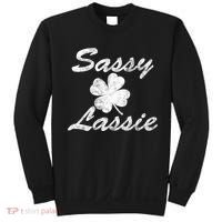 Sassy Lassy Irish Clover St. Patricks Day Sweatshirt thumb 0