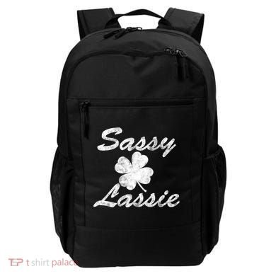 Sassy Lassy Irish Clover St. Patricks Day Backpack
