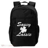 Sassy Lassy Irish Clover St. Patricks Day Backpack thumb 0