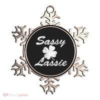 Sassy Lassy Irish Clover St. Patricks Day Ornament thumb 0