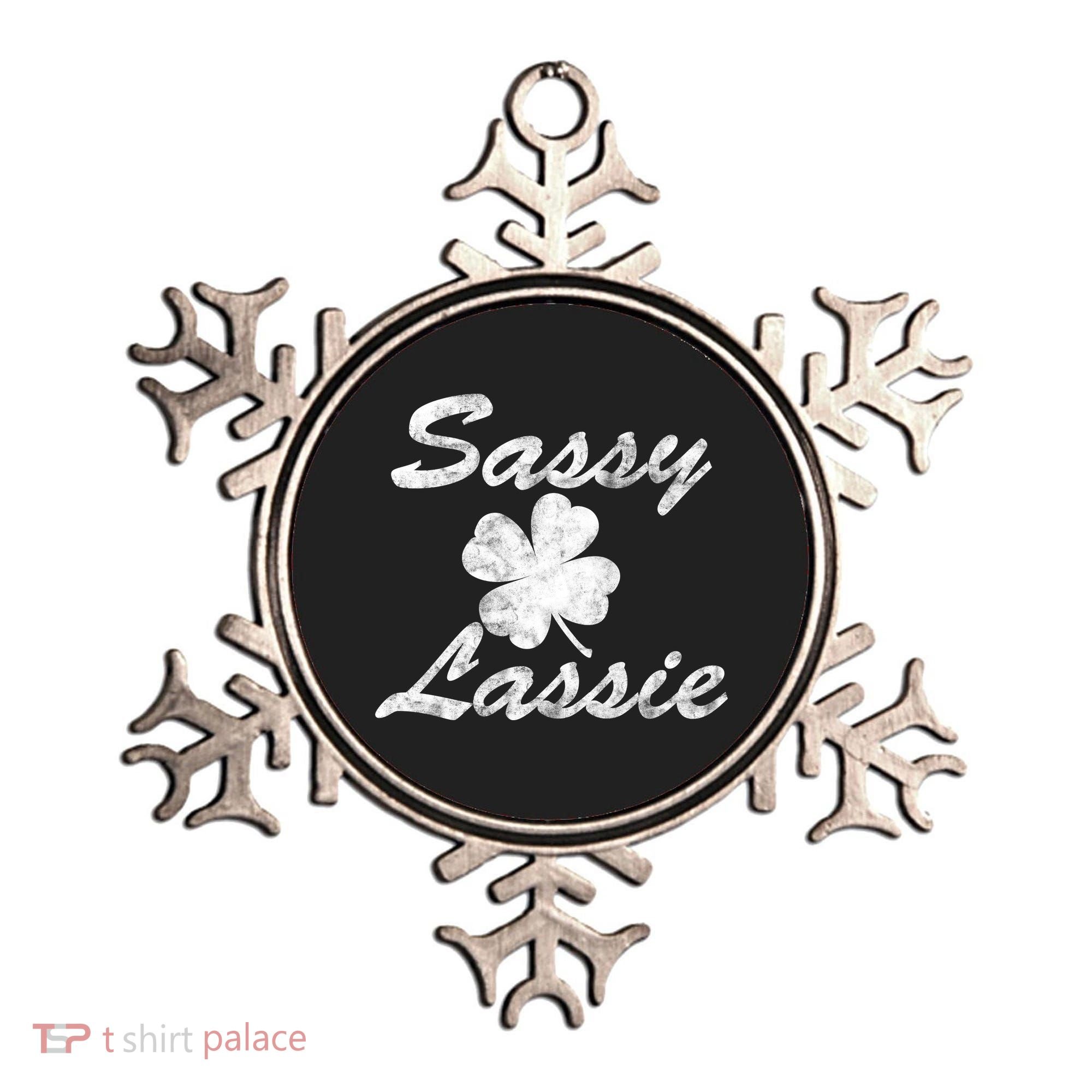 Sassy Lassy Irish Clover St. Patricks Day Ornament