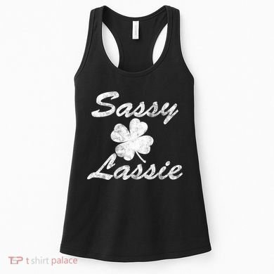 Sassy Lassy Irish Clover St. Patricks Day Women's Tank Top