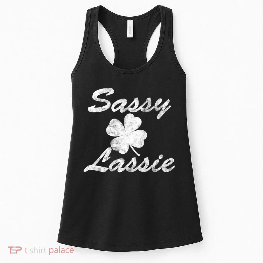 Sassy Lassy Irish Clover St. Patricks Day Women's Tank Top