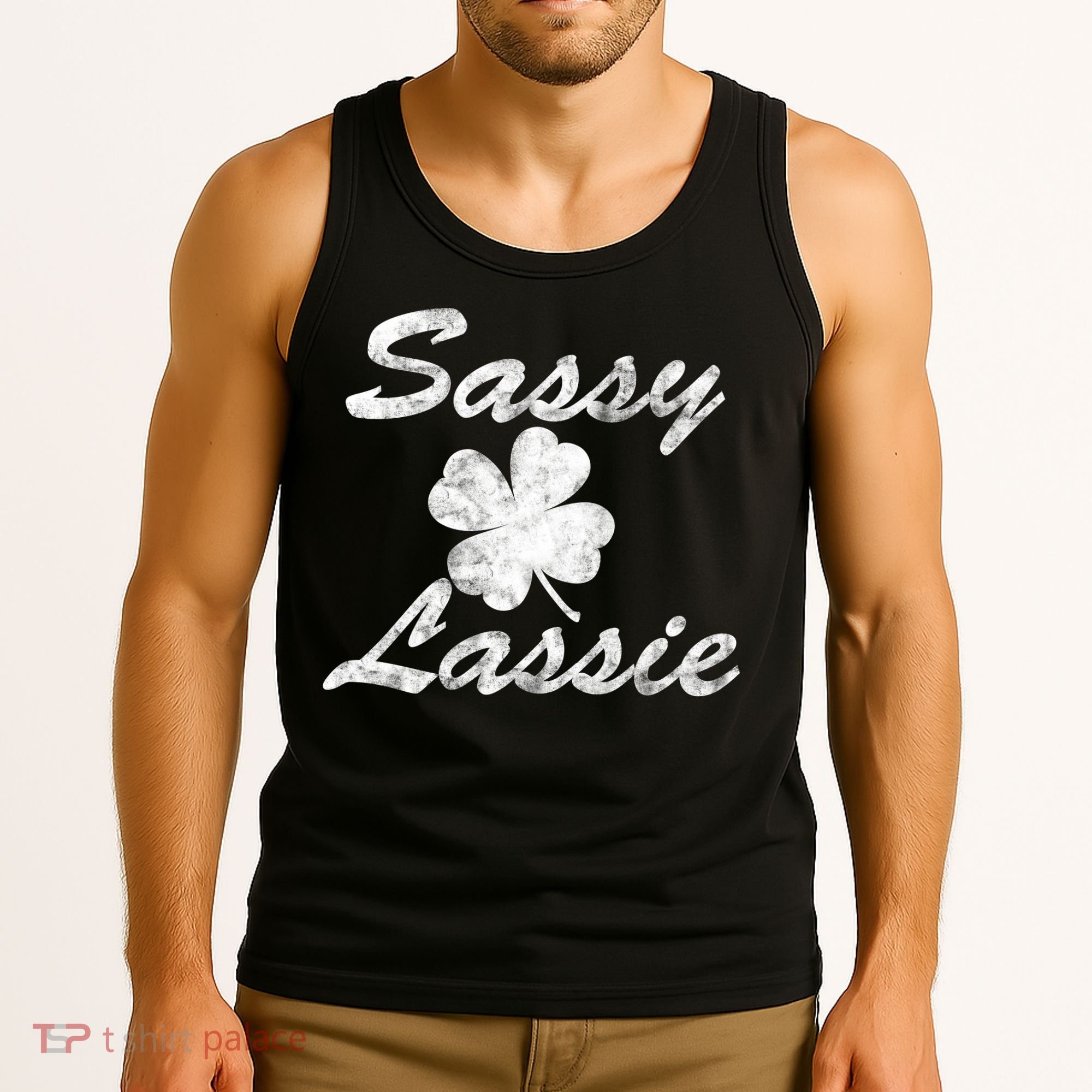 Sassy Lassy Irish Clover St. Patricks Day Tank Top