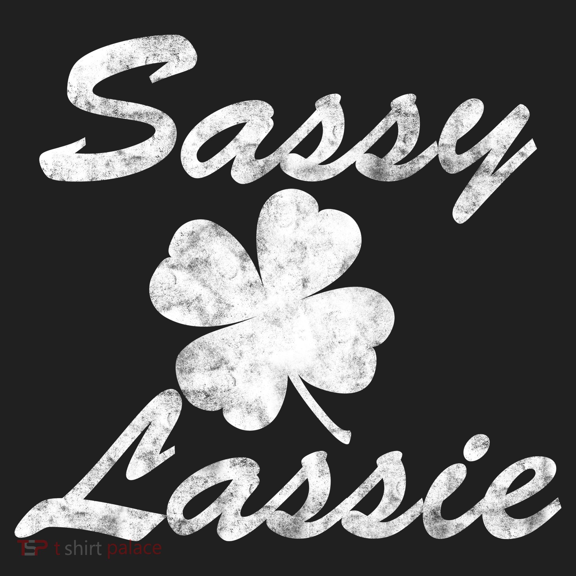 Sassy Lassy Irish Clover St. Patricks Day Golf Towel