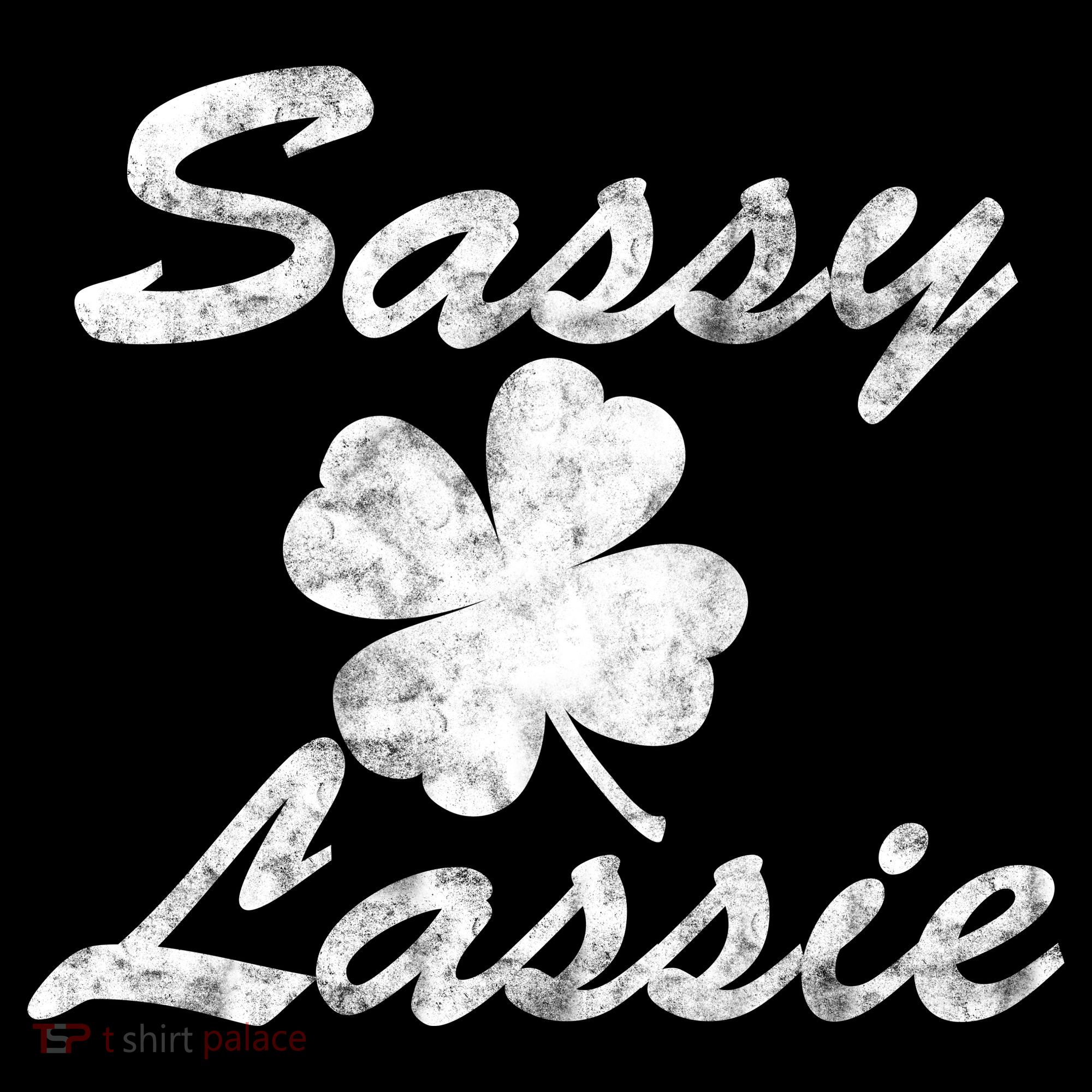 Sassy Lassy Irish Clover St. Patricks Day Kids Sweatshirt