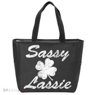 Sassy Lassy Irish Clover St. Patricks Day Bag