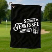 Smooth As Tennessee Whiskey Golf Towel thumb 1