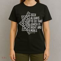 Seek Always To Do That Which Is Right And Noble Baha’I Quote T-Shirt thumb 4