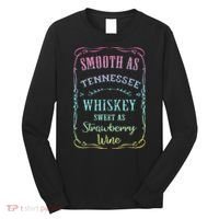 Smooth as Tennessee Whiskey Funny Humour Tee Vacation Long Sleeve Shirt thumb 0