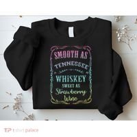 Smooth as Tennessee Whiskey Funny Humour Tee Vacation Sweatshirt thumb 2