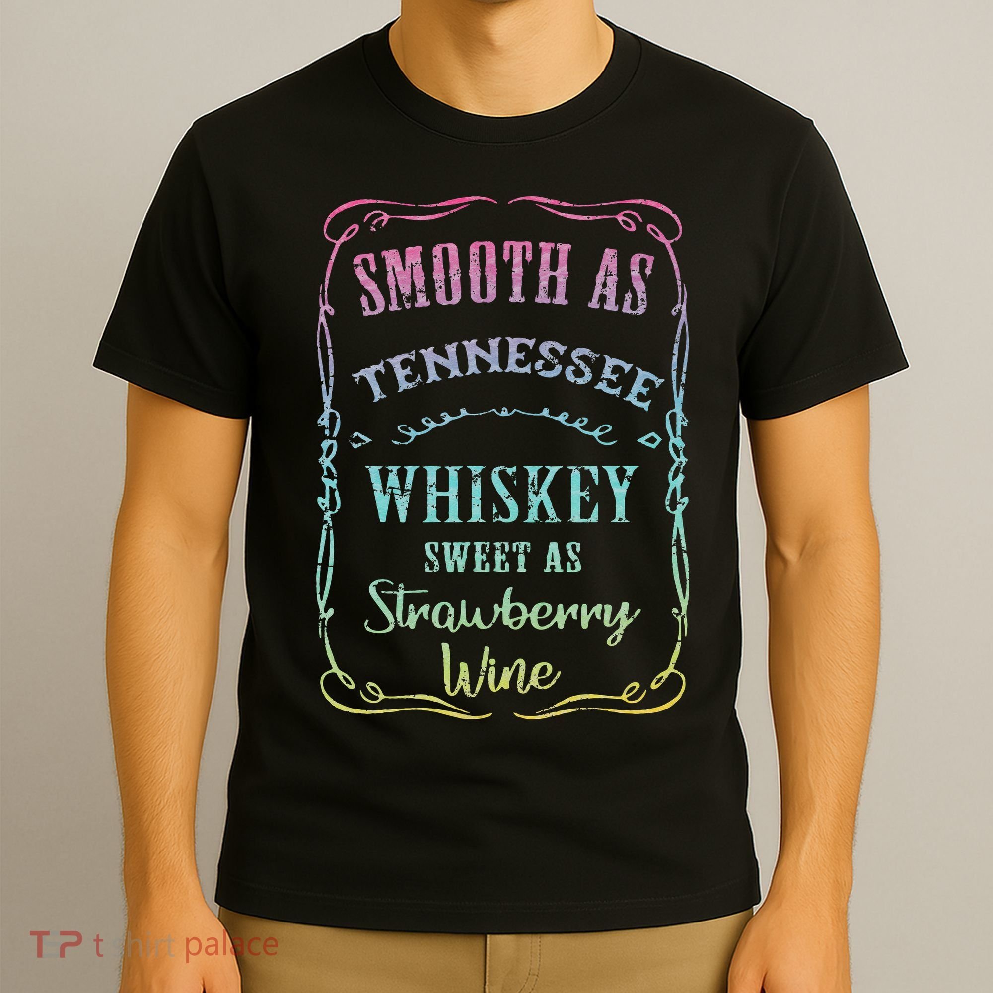 Smooth as Tennessee Whiskey Funny Humour Tee Vacation T-Shirt