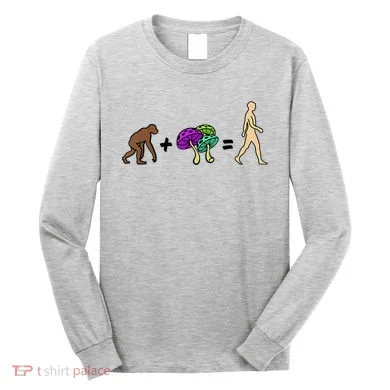 Stoned Ape Theory Psychedelic Magic Mushroom Monkey Long Sleeve Shirt