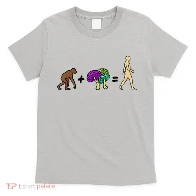 Stoned Ape Theory Psychedelic Magic Mushroom Monkey T-Shirt