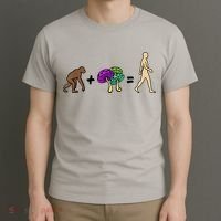 Stoned Ape Theory Psychedelic Magic Mushroom Monkey T-Shirt thumb 3