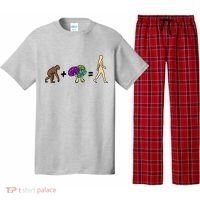 Stoned Ape Theory Psychedelic Magic Mushroom Monkey Pajama Set thumb 0