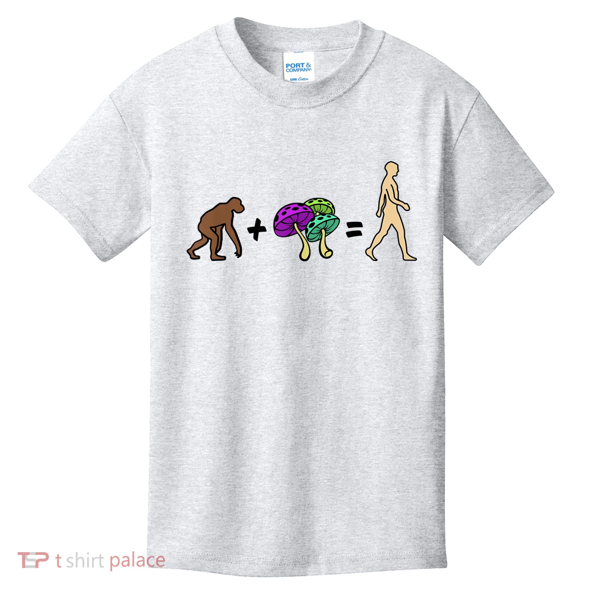 Stoned Ape Theory Psychedelic Magic Mushroom Monkey Kids T-Shirt