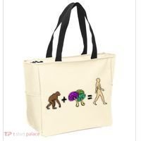 Stoned Ape Theory Psychedelic Magic Mushroom Monkey Tote Bag thumb 2