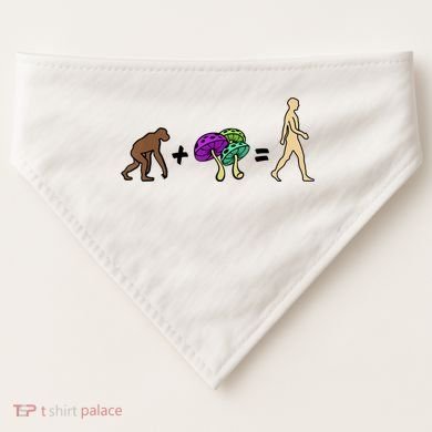 Stoned Ape Theory Psychedelic Magic Mushroom Monkey USA-Made Doggie Bandana