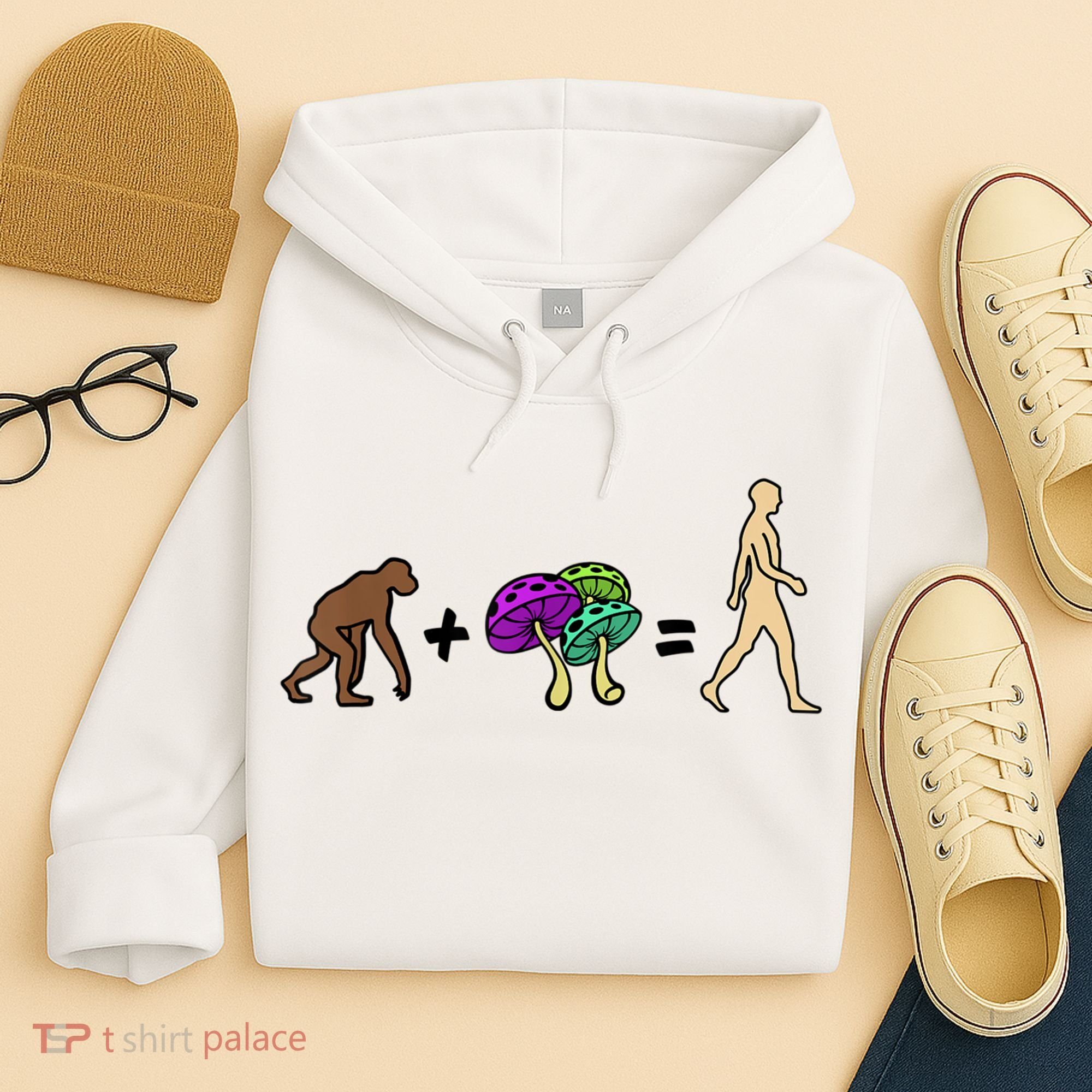 Stoned Ape Theory Psychedelic Magic Mushroom Monkey Hoodie