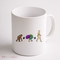 Stoned Ape Theory Psychedelic Magic Mushroom Monkey Coffee Mug thumb 1