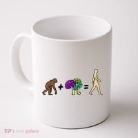Stoned Ape Theory Psychedelic Magic Mushroom Monkey Coffee Mug thumb 0