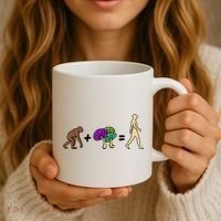Stoned Ape Theory Psychedelic Magic Mushroom Monkey Coffee Mug thumb 3