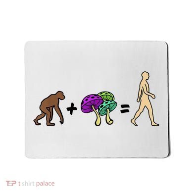 Stoned Ape Theory Psychedelic Magic Mushroom Monkey Mousepad