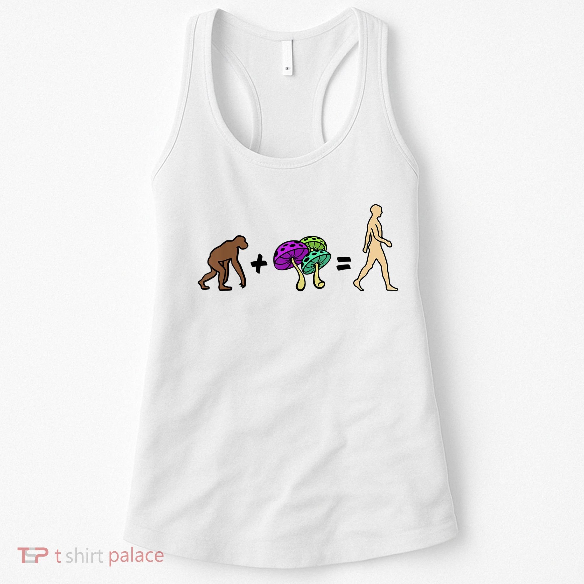 Stoned Ape Theory Psychedelic Magic Mushroom Monkey Women's Tank Top