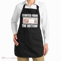 Started At The Bottom Funny Food Stamp 80s 90s Kids Know Apron thumb 2