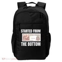 Started At The Bottom Funny Food Stamp 80s 90s Kids Know Backpack thumb 0