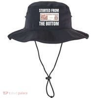 Started At The Bottom Funny Food Stamp 80s 90s Kids Know Bucket Hat thumb 0