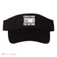 Started At The Bottom Funny Food Stamp 80s 90s Kids Know Visor thumb 0