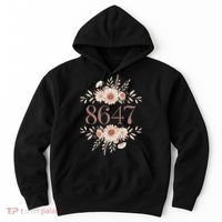 Subtle Anti Trump 8647 Flower Floral Boho President Liberal Hoodie thumb 0