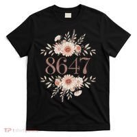 Subtle Anti Trump 8647 Flower Floral Boho President Liberal T-Shirt thumb 0